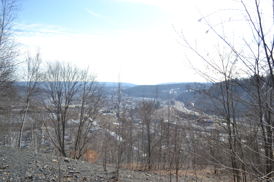 Looking South into St. Clair from Broad Mountain