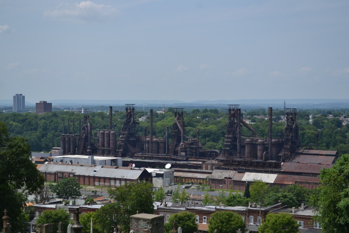 Bethlehem Steel Blast Furnace from Hungarian Cemetery